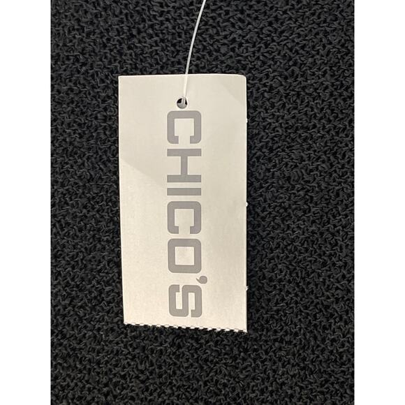 Chico’s Women’s Loose Knit Tank Top Color Black Size 2 NWT - Picture 4 of 8